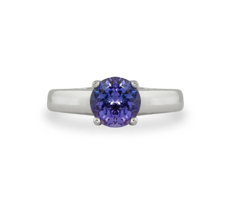 Arches Solitaire Tanzanite Ring