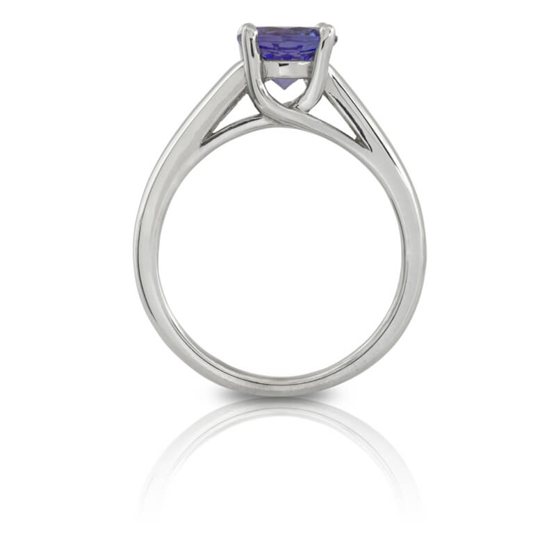 Arches Solitaire Tanzanite Ring