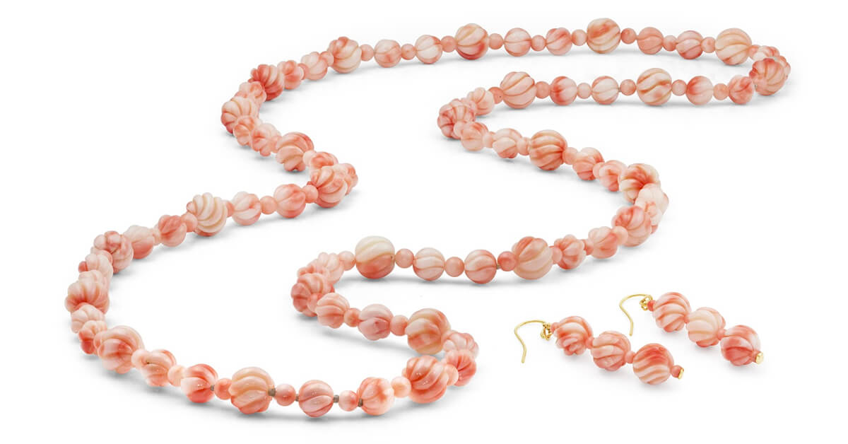 Angelskin Branch Sponge Coral Necklace