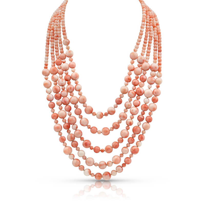 peach coral jewelry